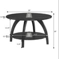 thumbnail image 5 of Convenience Concepts Aldrin Coffee Table with Shelf in Gray Wood Finish, 5 of 6