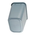 thumbnail image 4 of Modern Plastic Waste Paper Bin, 8L Rectangle Waste Bin Thicken Plastic Open Top Trash Can, Waste Bin For living room, kitchen, bathroom (gris), 4 of 9