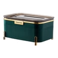 thumbnail image 2 of Caja multifuncional antipolvo para toallas de papel, soporte para cepillos, caja de escritorio para toallas húmedas Verde oscuro, 2 of 9