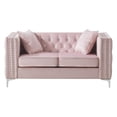 thumbnail image 3 of Glory Furniture Paige Loveseat in Pink Color, 3 of 5