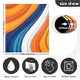 thumbnail image 5 of Yayeee Magnetic Dishwasher Cover for The Front Decoration Home Kitchen Machine Sticker Protector, Orange Abstract Wavy, 5 of 6