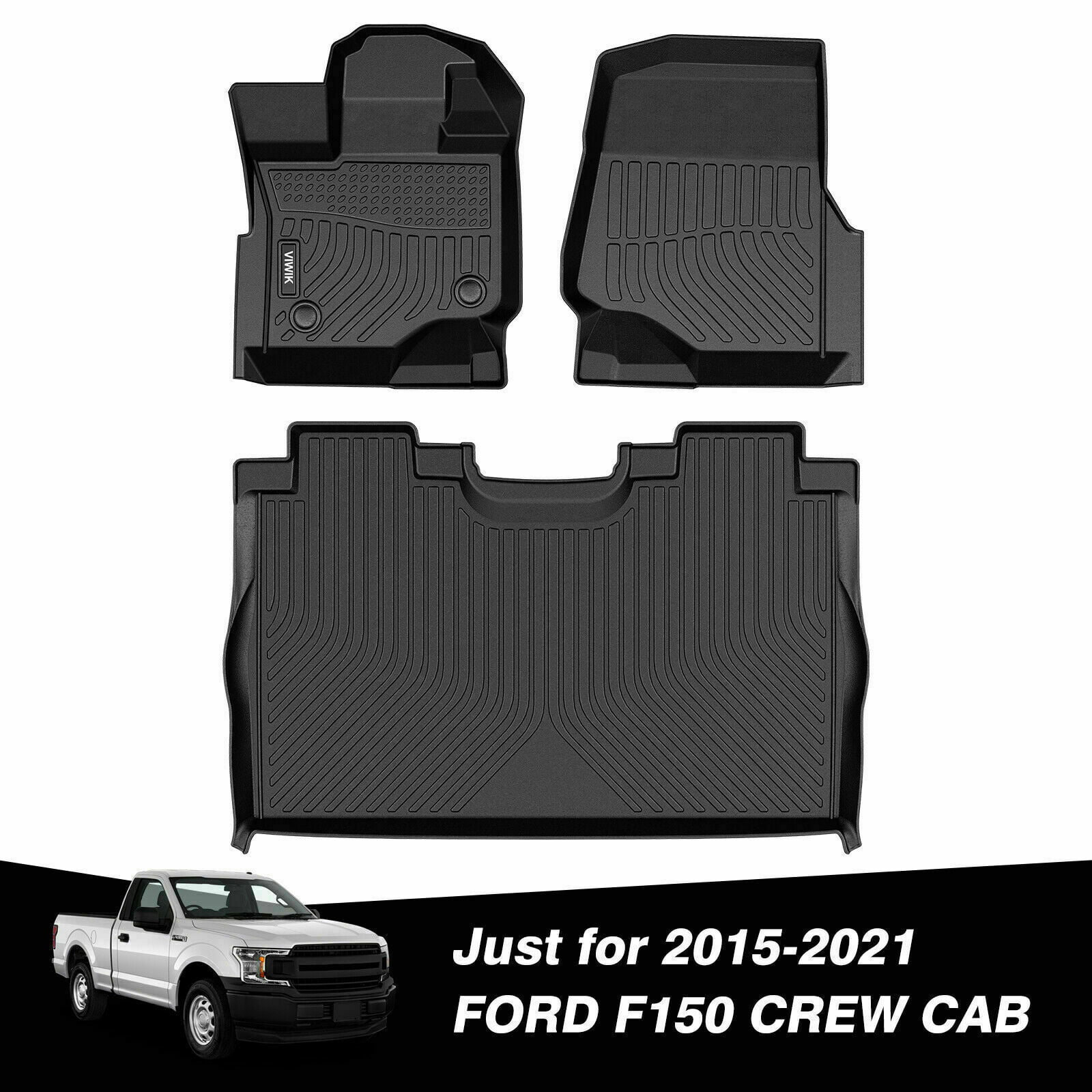Husky Liners 16008 Black Fits 2015-2019 Ford F-150 5.8 Heavy Duty Bed Mat 