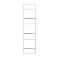 thumbnail image 6 of DecMode 18" x 70" White Metal 6 Rack Ladder, 1-Piece, 6 of 7