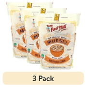 (3 pack) Bobs Red Mill Cereal, Muesli, Hot Or Cold, 40 Oz