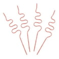 thumbnail image 1 of Christmas Red and White Plastic Swirl Straw, 13.25 in L, 4 Count, , Holiday Time, 1 of 5