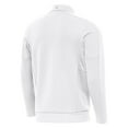 thumbnail image 3 of Men's Antigua White Baltimore Ravens Generation Quarter-Zip Jacket, 3 of 4
