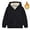 Black, variant on Kids Boys Girls Sherpa Lined Zip Up Hoodie Jacket Fleece Lined Warm Winter Coat for Toddler Children Ages 1-12 Years