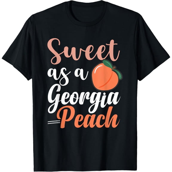 t-shirt Sweet As A Georgia Peach Funny Peach State Southern Georgia T-Shirt.