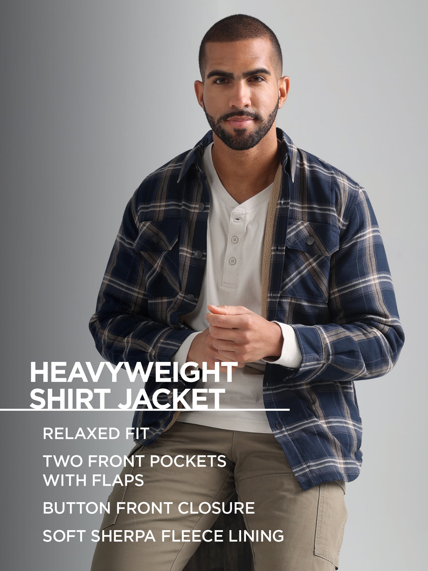 Wrangler Men's Long Sleeve Heavyweight Shirt
