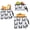 Cartoon Cute Pandas Face, variant on Dailycode 3 Pack Reusable Ziploc Bags Leakproof Sandwich Snack Freezer Bags, Cartoon Cute Pandas Face