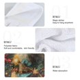 thumbnail image 4 of Haosy 2 Pack Kitchen Wash Cloths with Hanging Loops Absorbent Absorbent Quick Drying Hand Towels, Beautiful Fox in Christmas Costume, 4 of 7