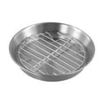 thumbnail image 3 of Bgsha Round Baking Pan Roast Turkey Tray with Cooling Rack for Kitchen BBQ Cake, 3 of 10