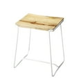 thumbnail image 2 of Beaumont Lane Tabouret 21" en Blanc, 2 of 2