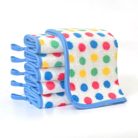 10 Counts Thick Absorbent Kitchen Towels, Multicolor Dots Kitchen Cleaning Cloths, Kitchen Towels for Dishes Cleaning