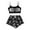 Black4, variant on Pajamas for Women Set 2 Pieces Halloween Skeleton Hand Printed Spaghetti Straps Sleeveless Tank Top Shorts Lounge Set Elastic Waist Stretchy Casual Comfortable Pajama Sets Black1 L