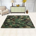 thumbnail image 2 of SKYSONIC 36x24in Snakeskin Camo Area Rug, Green Black Geometric Non-Slip Floor Carpet for Indoor Living Dining Room Bedroom, 2 of 7