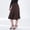 🔥 Brown, variant on A-Line High-Waist Patchwork Pleated Skirt Fish-Tail Hem Draped Panels Elastic Back Flattering Silhouette For Work Weekend Photoshoots And Date Night Styling