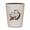 White/Black, variant on CafePress - Pitbull_Head_Vector_Big - White Shot Glass, Unique and Funny Shot Glass