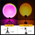 thumbnail image 2 of 16 Colors Sunset Projector Lamp 360 Degree Rotation Color Changing Rainbow Projection Light Romantic Visual LED Light with Tripod Sunset Floor Lamp Light for Photography Home Party Bedroom, 2 of 8