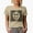 Tan, variant on Lucky Vibes, St. Patrick's Day or Irish Themed, Groovy Retro Wavy Text Merch Gift, White T-Shirt, Small