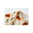 thumbnail image 6 of Suealasg Newborn Baby Girl Halloween Outfit Long Sleeve Crew Neck Pumpkin Print Romper Dress +Headband 1 3 6 9 12 18 Months Infant Girl Fall Clothes, 6 of 7