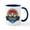 White/Navy Inside, variant on - Berkshire East Ski Charlemont Massachusetts Mugs - 11 oz Ceramic Mug - Novelty Coffee Tea Cup