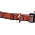 thumbnail image 1 of Collar de gato Likrtyny de algodón PU a cuadros ajustable L naranja, 1 of 8