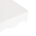 thumbnail image 6 of Kate and Laurel Maida Modern Decorative Wavy Wall Floating Shelves, Set of 2, 24 x 8, White, Functional Scalloped Kitchen and Bathroom Shelves for Above Toilet or Cute Dorm Room Bookshelves, 6 of 9