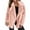 Pink, variant on WEIYLL Fall Jackets for Women 2025 Keep Warm Outerwear Loose Big Collar Army Green Fall Coats Size S