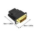 thumbnail image 5 of DVI Male To HDTV Female Adapter 1080p Full Resolution Digital Video Converter For PC Laptop Monitor TV Projectors, 5 of 7