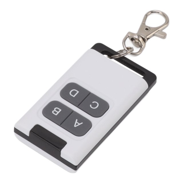 Control Remoto de Clonació, Carcasa duradera 433mHz DC12V 4 Teclas Clave de Clonación Fob Inalámbrico 50 M Distancia de Transmisiónta SEGURIDAD PARA GARAJE