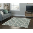 thumbnail image 4 of Trio Geo Turquoise Area Rug 8x10 Transitional Contemporary Design, 4 of 5