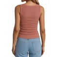 thumbnail image 3 of MOYIKO Women's Sleeveless Henley Tank Tops Ribbed V Neck Button Down T Shirts Summer Slim Fit Tee Tops, 3 of 7