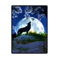 thumbnail image 1 of RYLABLUE Wolf Fleece Blanket Throw Blanket 58x80 inches, 1 of 1
