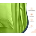 thumbnail image 3 of SGI Bedding 600 TC Egyptian Cotton Bed Sheet Set - Wyoming King Size Sheets 600 Count Sheets Soft, Durable Sheets Cotton Sheets in 600 TC 15" Deep, Parrot Green Solid, 3 of 8
