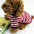 thumbnail image 4 of Frogued Spring Summer Polyester Breathable Stripe O Neck Dog Puppy Vest Shirt Pet Clothes (Yellow,XL), 4 of 13
