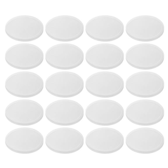 KAKOWELY Can Lid Cover Reusable Food Can Cover Transparent Plastic 20Pcs 4.01X4.01X0.28in