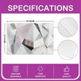 thumbnail image 4 of Geometric Placemats Table Mats, Modern Abstract Art Placemats for Dining Table Set of 4, Retro Light Pink Grey Triangle Placemat Set Non-Slip Easy to Clean for Kitchen Dining Table, 4 of 4