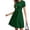 Green, variant on Women's Loose Comfortable Round Neck Midi Dress, Casual Short Sleeve Dress for Everyday Wear, Spring Summer Outfits, Soft Stretchy Material,Wine L