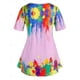 thumbnail image 2 of Tamaño de talla grande botón de pintura salpicadura de pintura Rosegal Camisetas tallas grandes, 2 of 5
