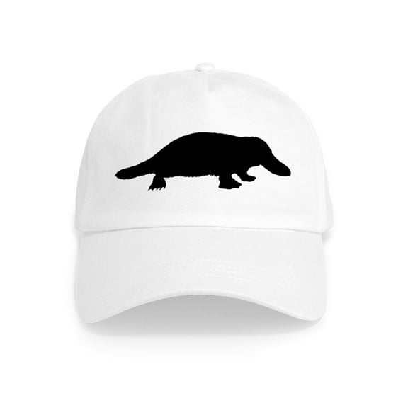 CafePress - Platypus (Silhouette) Cap - Adjustable 100% Brushed Unisex Casual Cotton Baseball Cap, Beige, 1