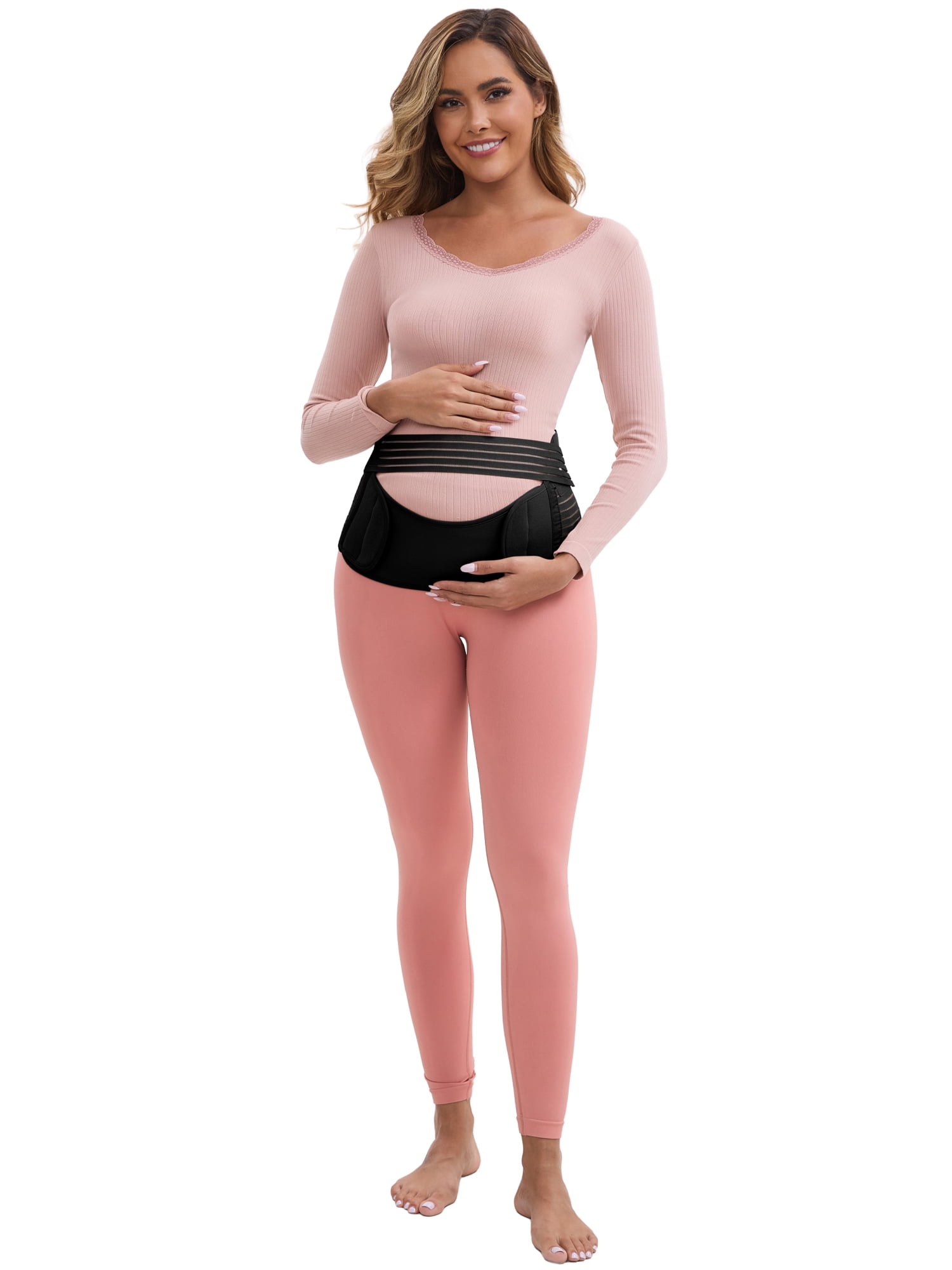 DARING DIVA Women's 3 in 1 Supportive Abdominal Belly Band M Black