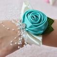 thumbnail image 4 of SPRING PARK Wrist Corsage Bracelet Bridesmaid Sisters Hand Flowers Wedding Party Bridal, 4 of 7