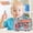 Multicolor, variant on 43 Pcs Kids Play Kitchen Pretend Play Toys, Toddler Chef Cooking Role Play Playset with Pots Pans Play Food Drink Accessories, Safe Plastic Educational Learning Toy for Boys Girls Ages 3+ Indoor Play