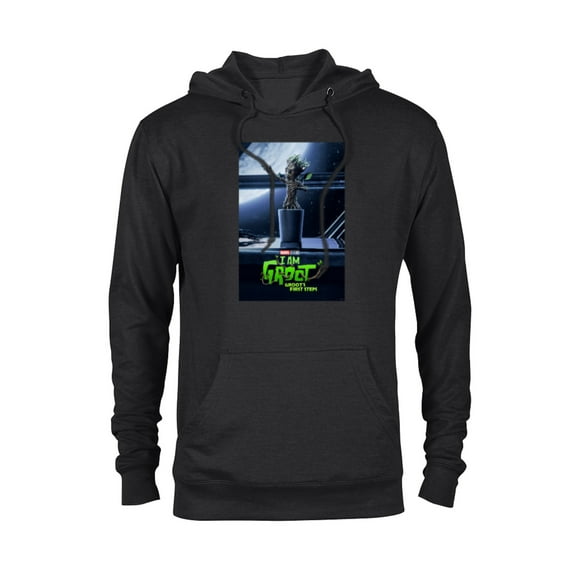 Marvel Studios I Am Groot Groot’s First Steps Episode Poster - Pullover Hoodie for Adults - Customized-Black
