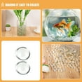 thumbnail image 3 of Raindrops 200pcs Clear Glass Beads Fish Tank Ornaments Glass Pebbles Vases Diy Craft Beads Flowerpot Stone Decors Aquarium Stone Layout Decors, 3 of 8