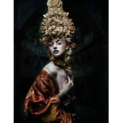 Siegart 19x24 Gold Ornate Wood Framed with Double Matting Museum Art Print Titled - Aiko