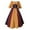 Yellow, variant on VEKDONE 2025 Clearance Plus Size Peasant Dress for Women Vinatge Medieval Renaissance Costumes Dresses with Corset Watermelon Red XXXXL