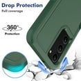 thumbnail image 3 of for Samsung Galaxy S23 Plus Heavy Duty Case,Stylish 2 in 1 Military Grade Armor PC+TPU Silicone Hybrid Rugged Shockproof Glossy Grip Edge Protective Anti-Scratch Back Phone Cover,Darkgreen, 3 of 5
