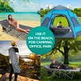 thumbnail image 6 of Zone Tech Folding Camping Cot and Cot Pad Set for Outdoor Camping and Travel, Gray, 6 of 10